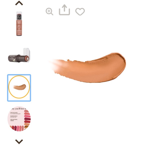 NWT Burt’s Bees All Aglow Lip & Cheek Stick - Peach Pond - Picture 2 of 6